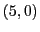 $ (5,0)$