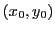$ (x_0, y_0)$