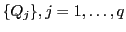 $ \{Q_j\},
j=1,\ldots,q$