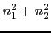 $\displaystyle n_1^2 + n_2^2$