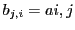$ b_{j,i} = a{i,j}$