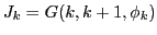 $ J_k = G(k,k+1,\phi_k)$