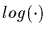 $log(\cdot)$