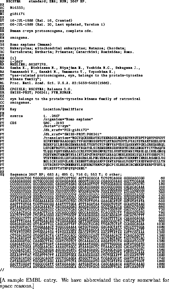 \begin{figure}\linespread{0.5}
\scriptsize\begin{tex2html_preform}\begin{verbati...
...
abbreviated the entry somewhat for space reasons.]\linespread{1.3}
\end{figure}