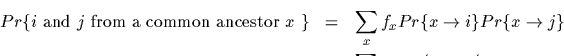 \begin{displaymath}D_{ij} = 10 \cdot log_{10} \left( \frac{Pr\{\mbox{$i$\space a...
...{Pr\{\mbox{$i$\space and $j$\space are independent}\}} \right) \end{displaymath}