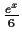 $\frac{e^x}{6}$