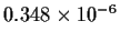 $0.348 \times 10^{-6}$